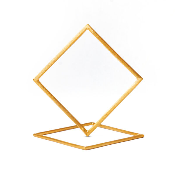 Canvas Bracelet in Gold-platted Silver - Thick 4mm (top) - Thin 2mm (bottom)